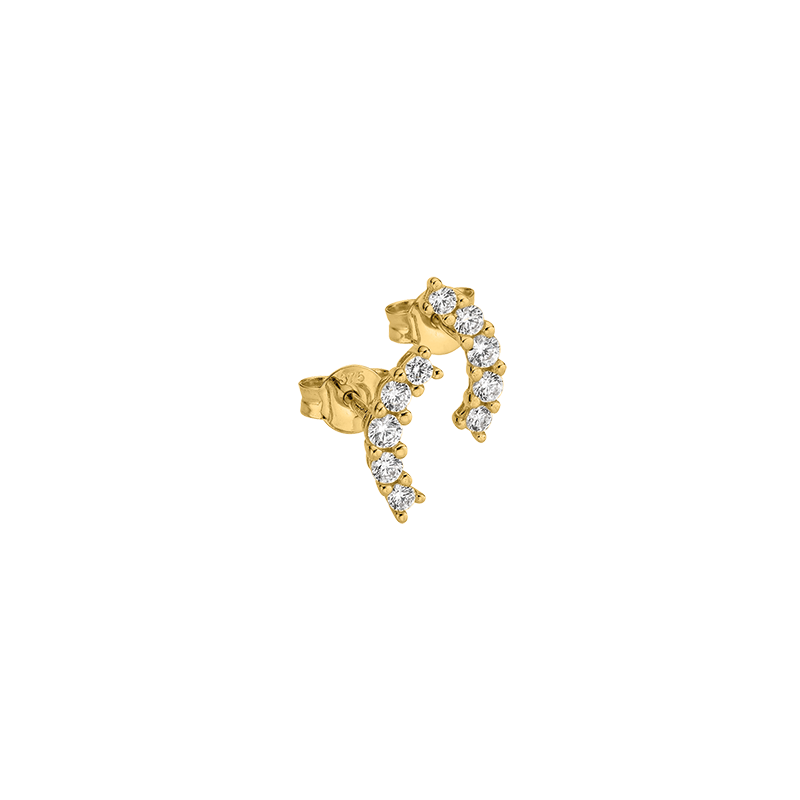 Ohstecker 375/- Gelbgold Zirkonia