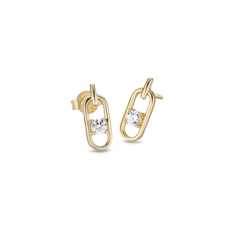 Ohrstecker 333/- Gelbgold Zirkonia