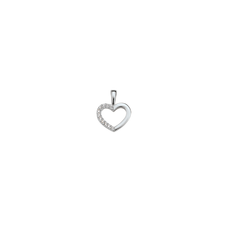 Anhänger 585/- Weißgold Zirkonia