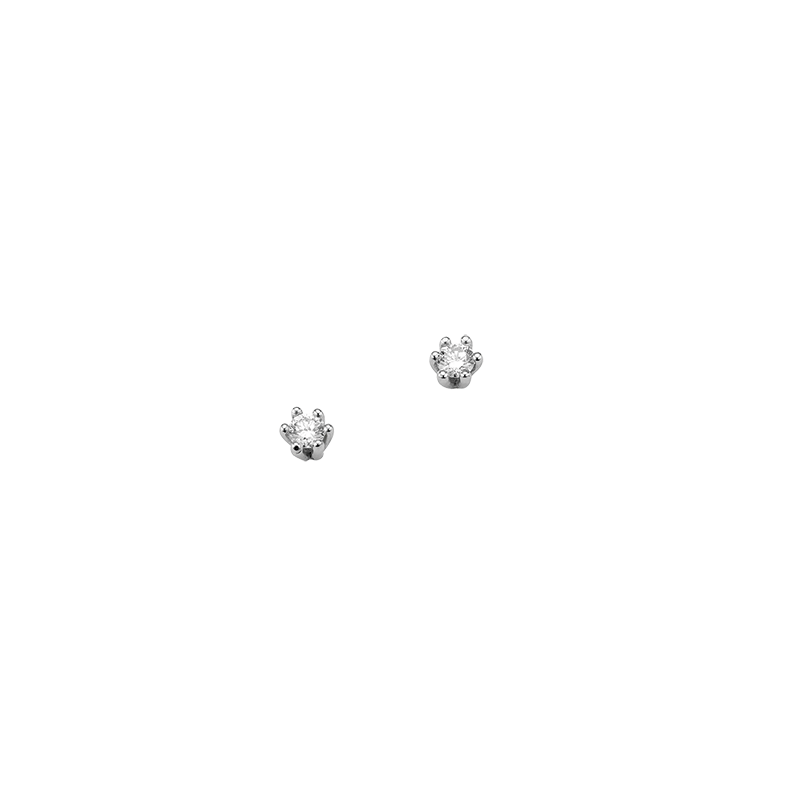 Ohrstecker 585/- Weißgold Brillant 0,06 ct.
