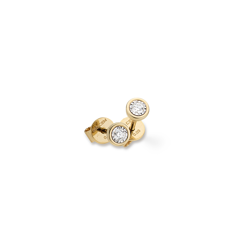 Ohrstecker 585/- Gelbgold Brillant 0,06 ct.