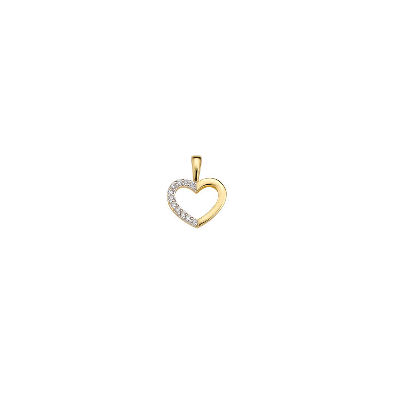 Anhänger 585/- Gelbgold Zirkonia