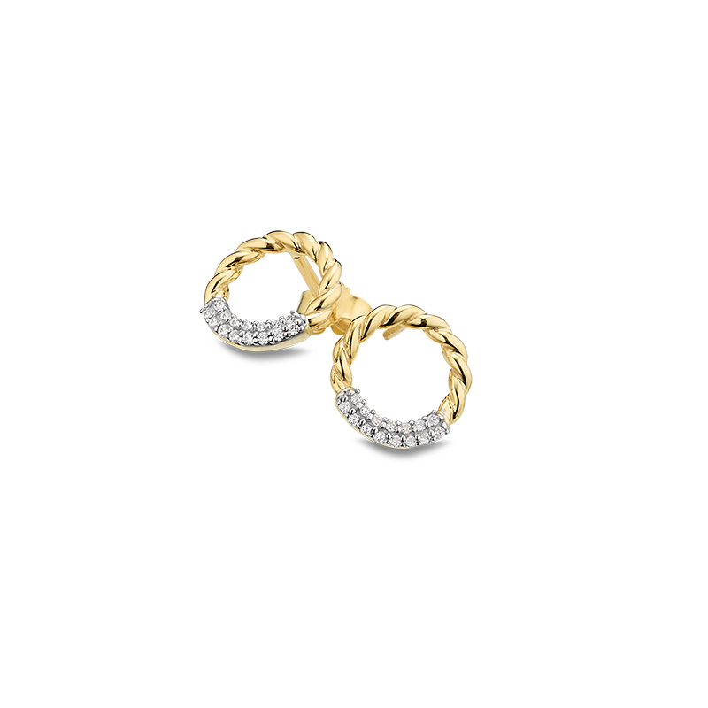 Ohrstecker 333/- Gelbgold Zirkonia