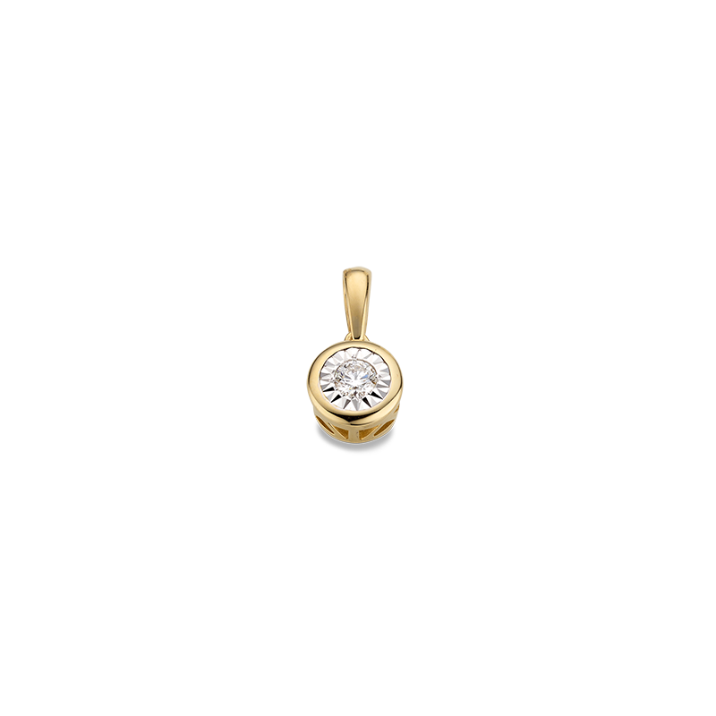 Anhänger 585/- Gelbgold Brillant 0,09 ct.