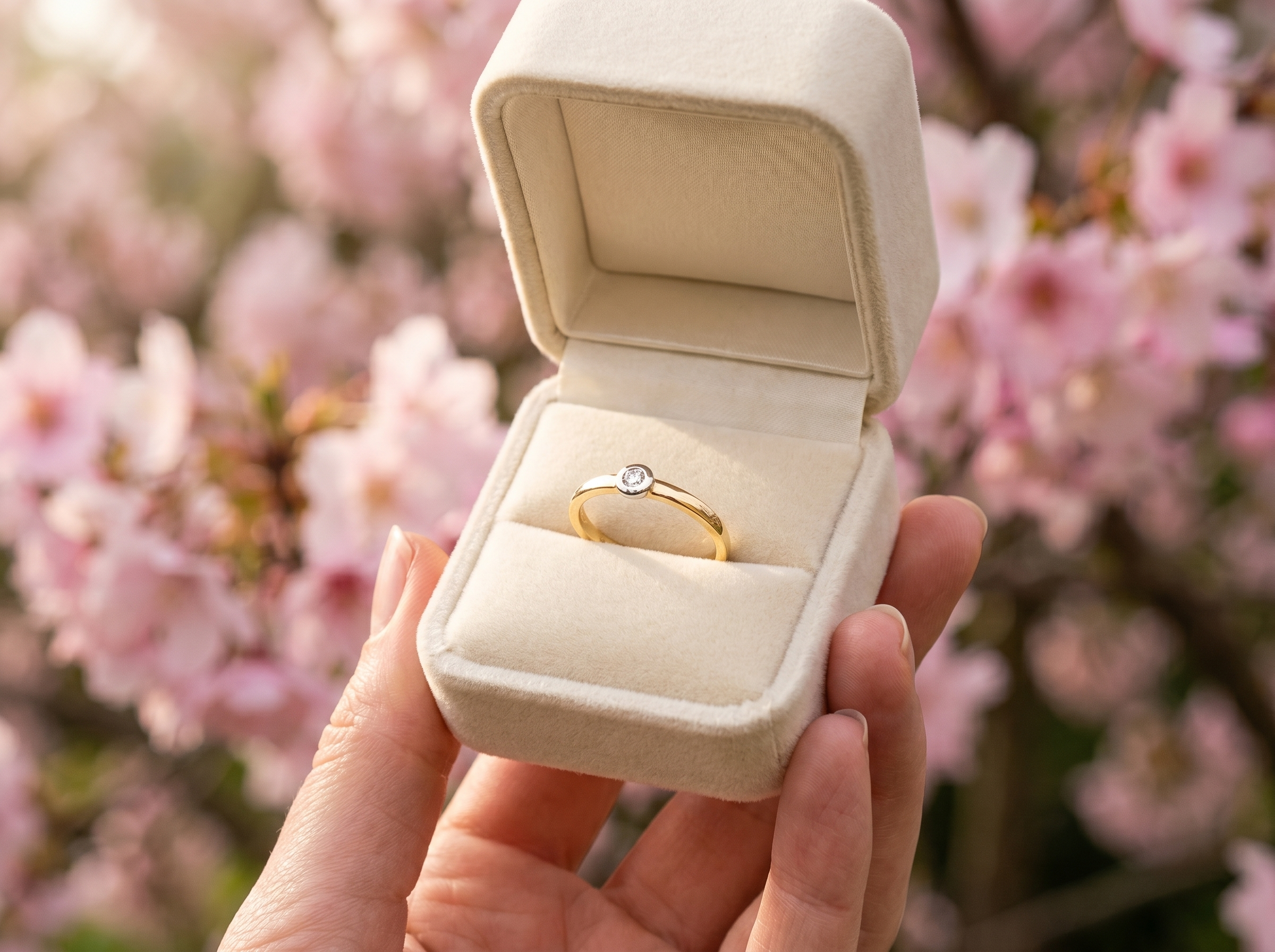 Classical You Solitaire-Antragsring BCRI6199 – Muttertag Geschenk Ringschatulle