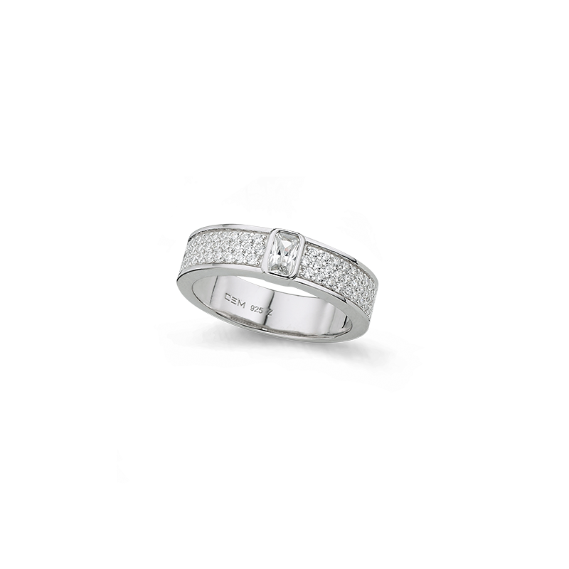 Damenring 925/- Silber Zrikonia