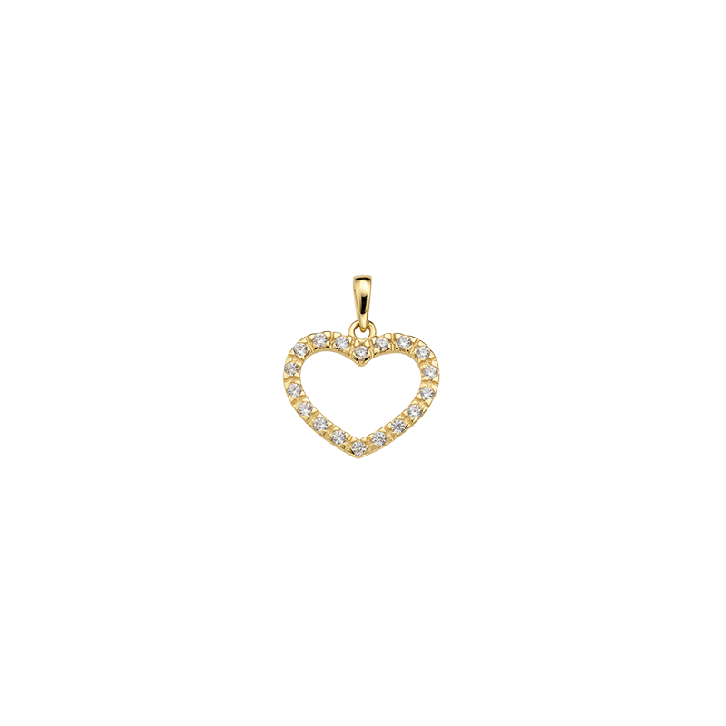 Anhänger 585/- Gelbgold Zirkonia