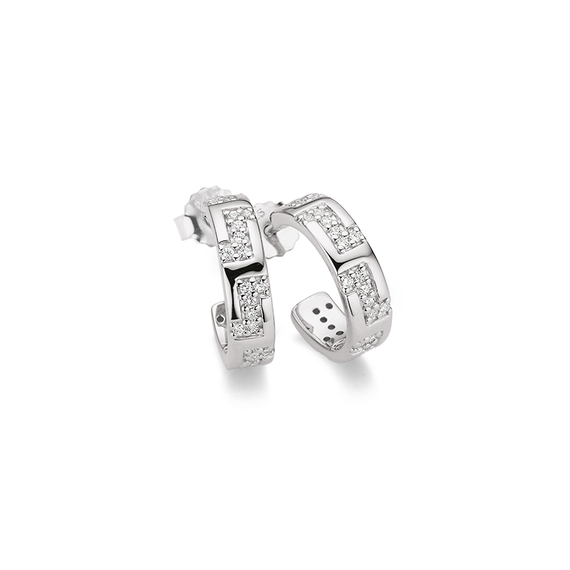 Creolstecker 925/- Silber Zirkonia