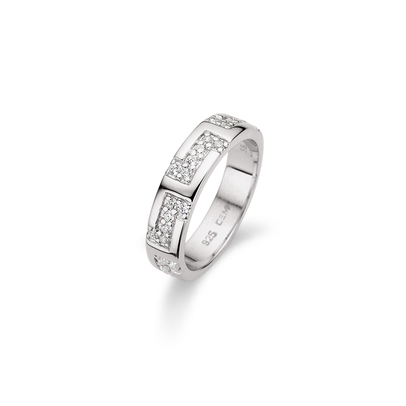 Damenring 925/- Silber Zirkonia