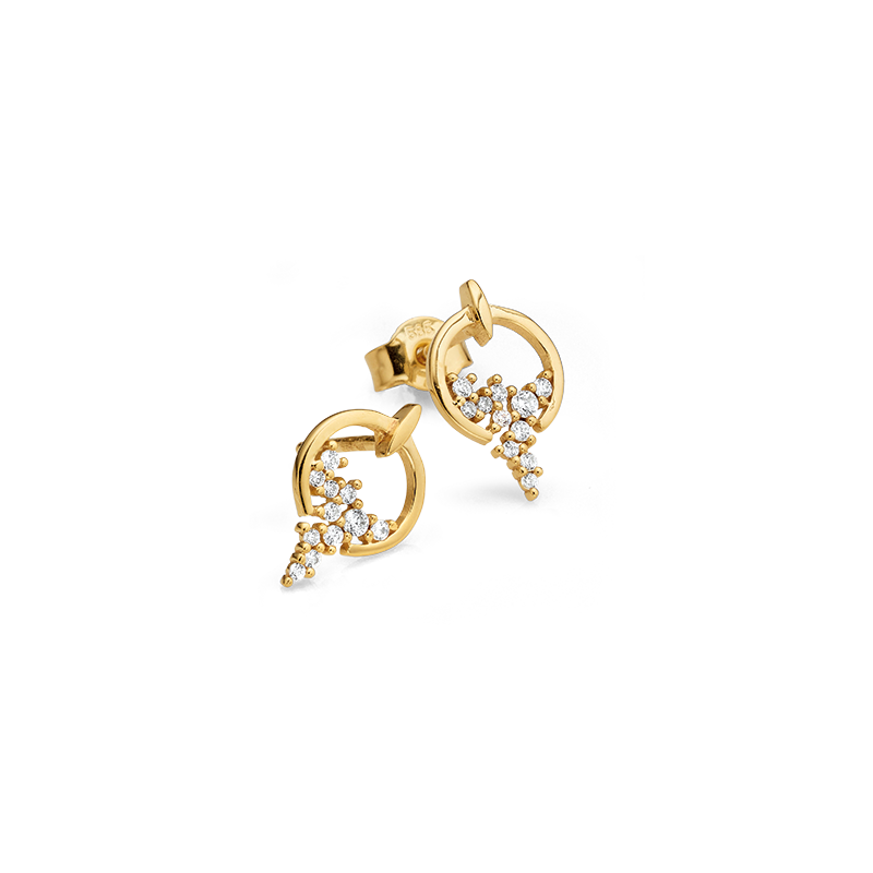 Ohrstecker 585/- Gelbgold Zirkonia