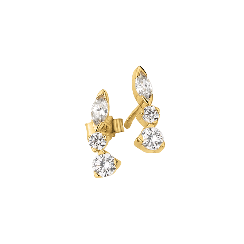 Ohrstecker 333/- Gelbgold Zirkonia