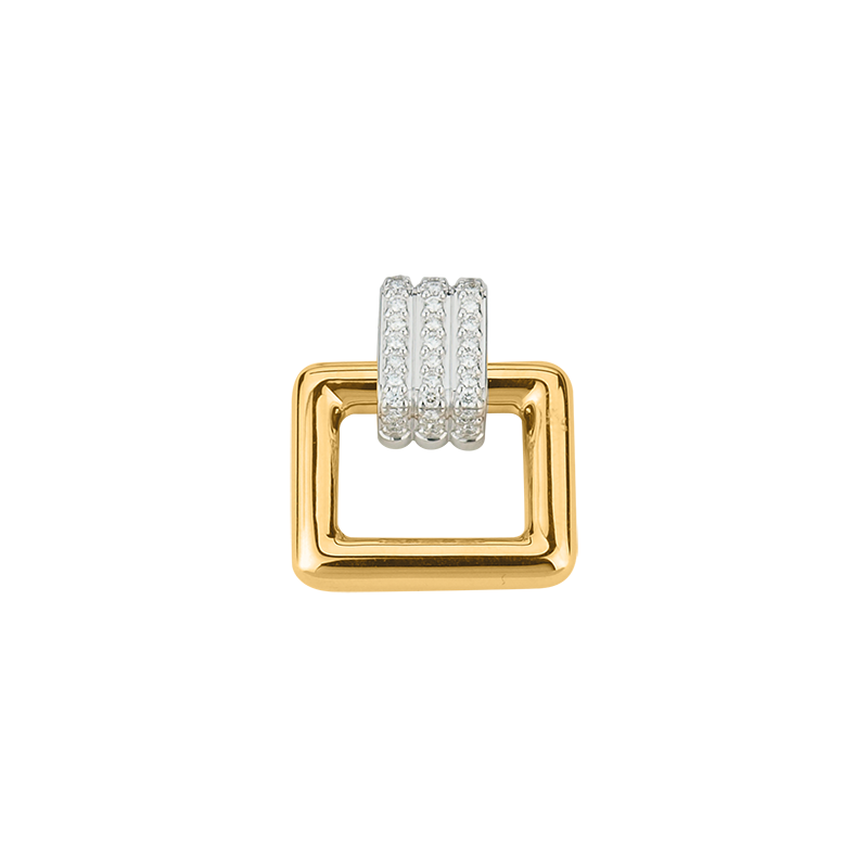 Anhänger 585/- Gelb- u. Weißgold Brillant 0,21 ct.