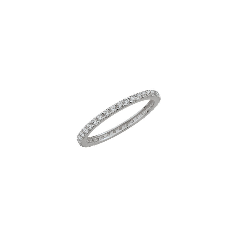 Damenring 333/- Weißgold Zirkonia