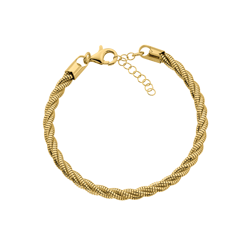 Armband 925/- Silber  goldplattiert 17 + 3 cm