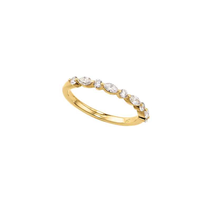 Damenring 333/- Gelbgold Lab Grown Diamonds 0,45 ct. tw/vs