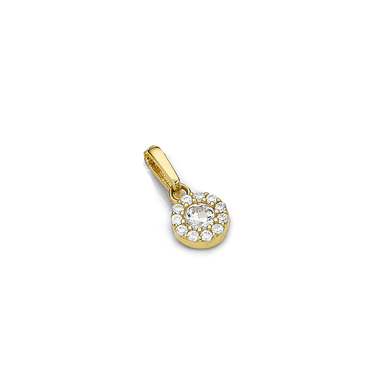 Anhänger 585/- Gelbgold Zirkonia