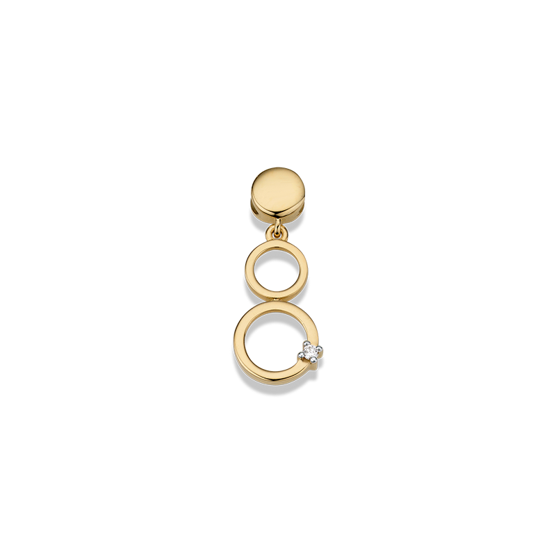 Anhänger 585/- Gelbgold Brillant 0,01 ct.