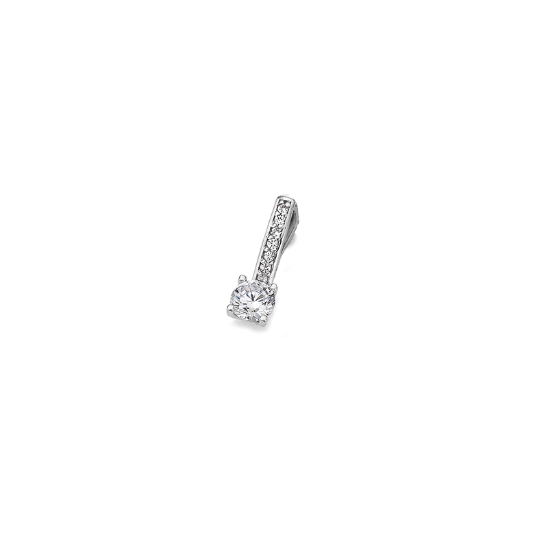 Anhänger 333/- Weißgold Zirkonia