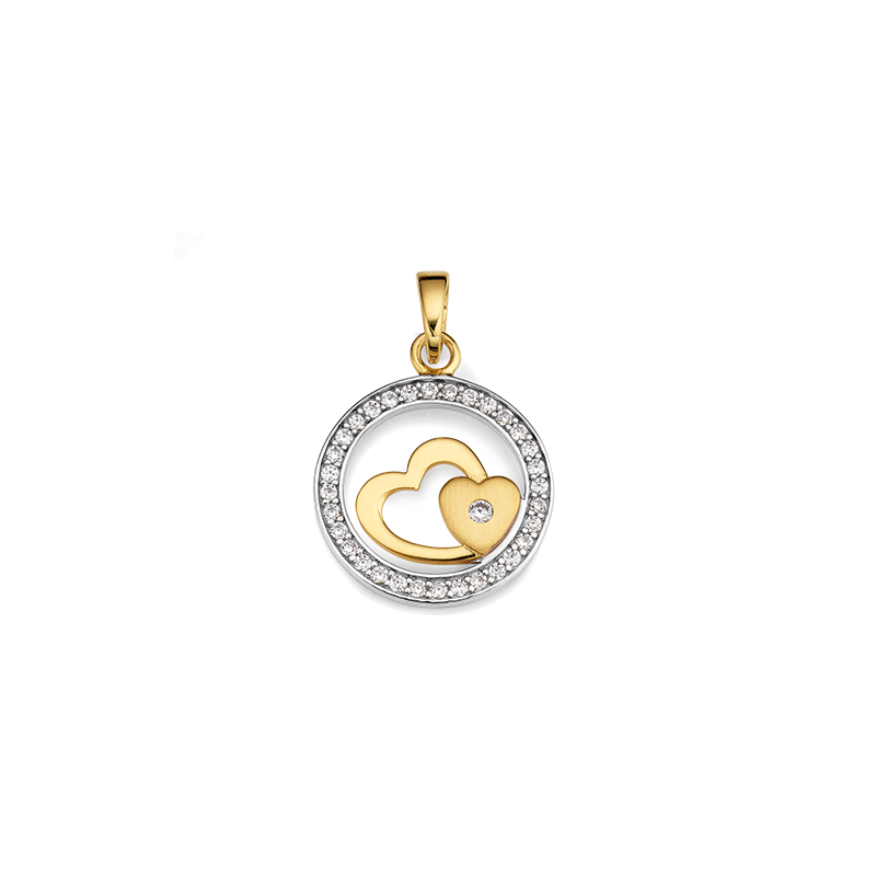 Anhänger 333/- Gelbgold Zirkonia