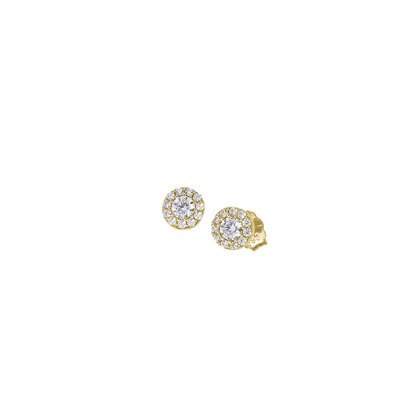 Ohrstecker 585/- Gelbgold Zirkonia