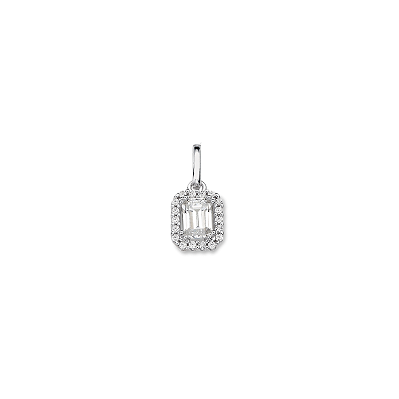 Anhänger 333/- Weißgold Zirkonia