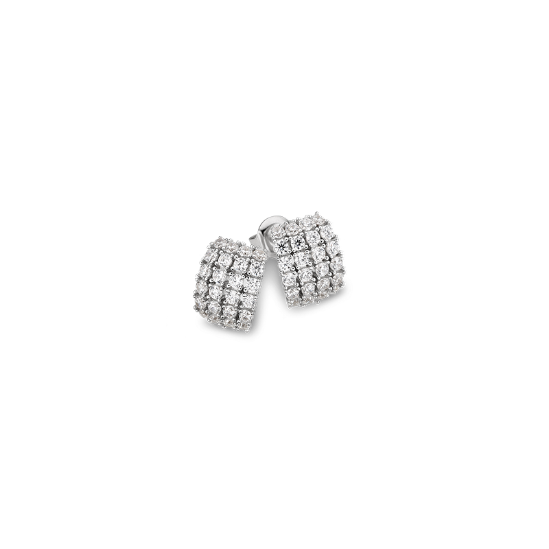 Creolstecker 925/- Silber Zirkonia