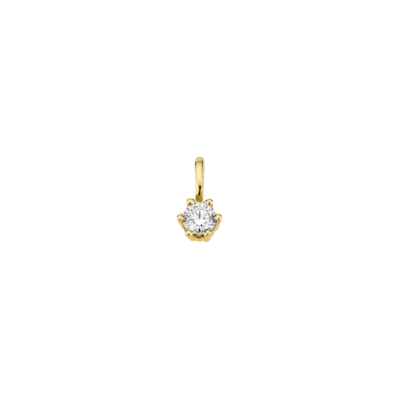 Anhänger 585/- Gelbgold Brillant 0,05 ct