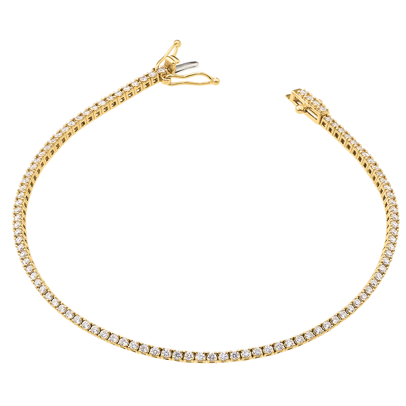 Armband 333/- Gelbgold Lab Grown Diamonds 1,10 ct.