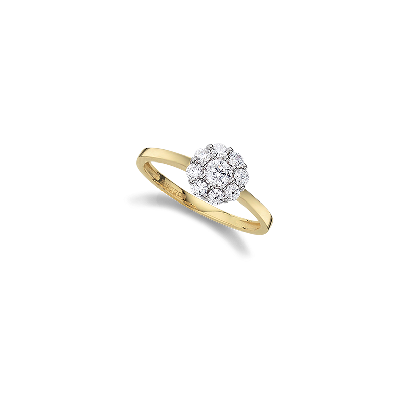 Damenring 333/- Gelbgold Zirkonia