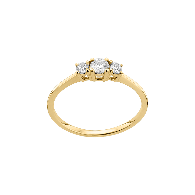 Damenring 333/- Gelbgold Lab Grown Diamonds 0,33 ct.