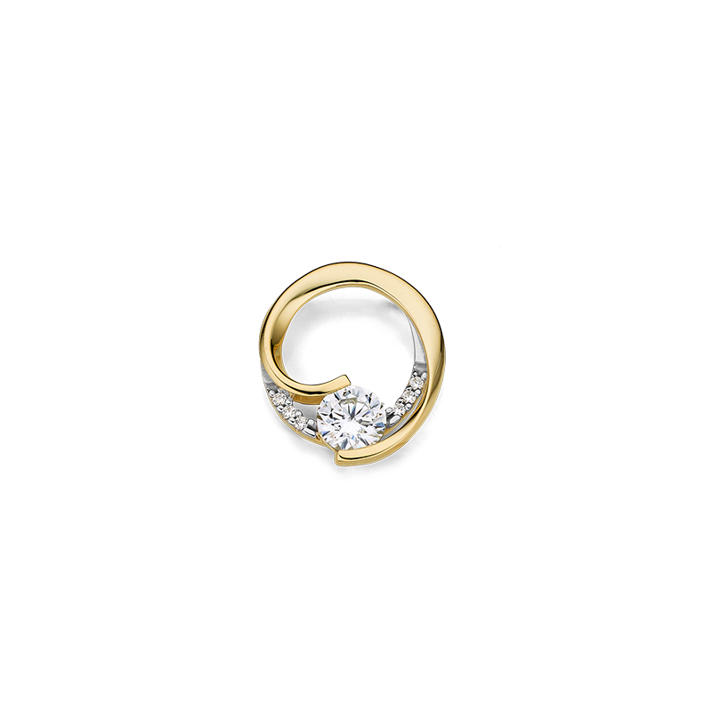 Anhänger 333/- Gelbgold Zirkonia