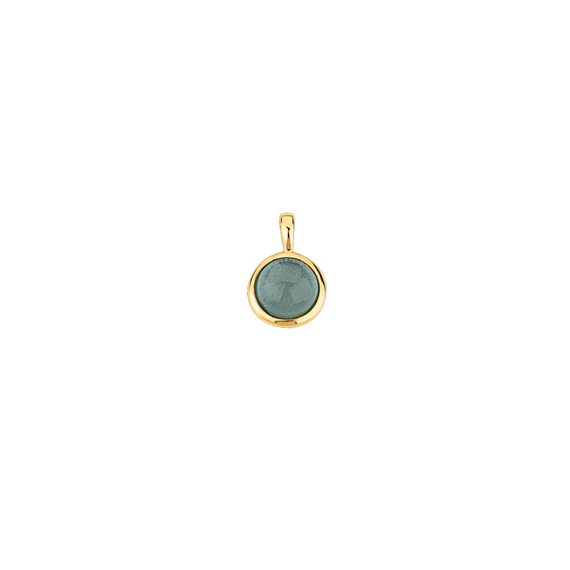 Anhänger 585/- Gelbgold Blautopas