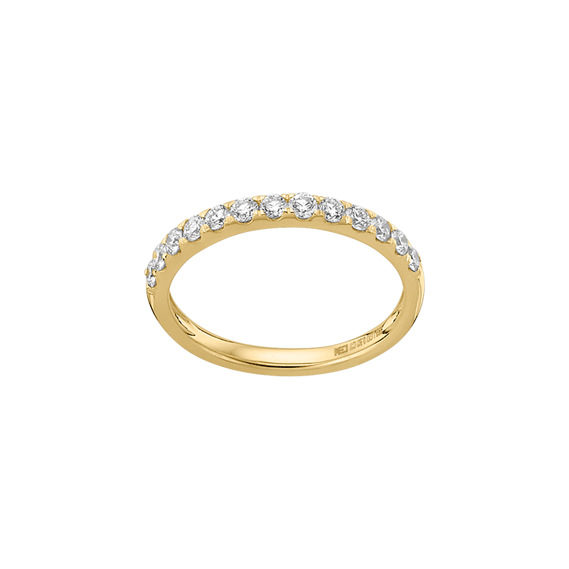 Damenring 333/- Gelbgold Lab Grown Diamonds