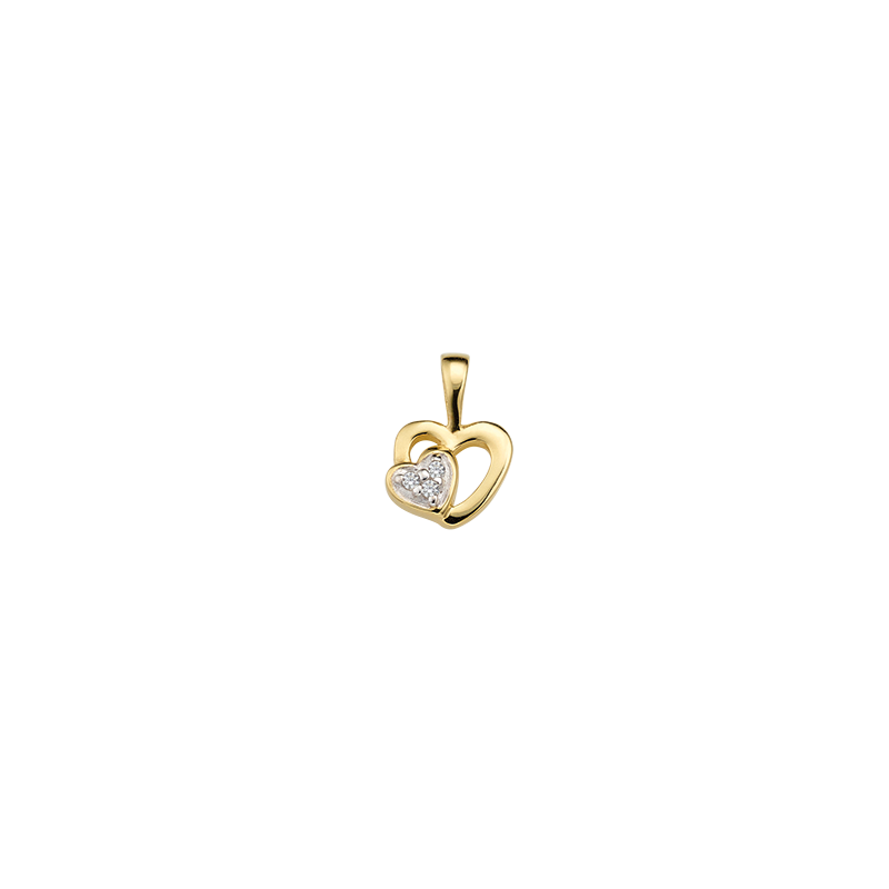 Anhänger 585/- Gelbgold Zirkonia