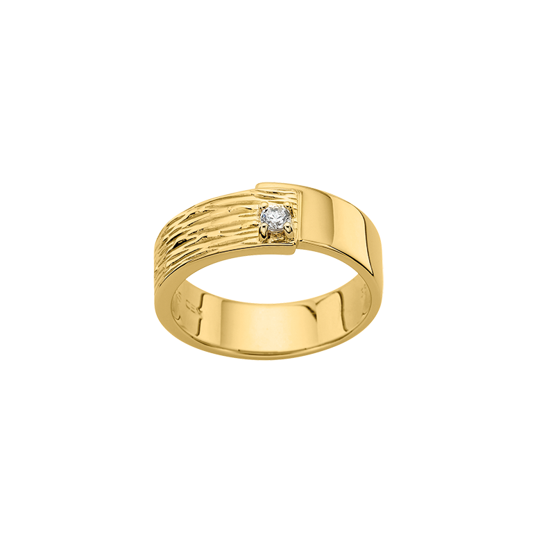 Damenring 925/- Silber goldplattiert Zrikonia