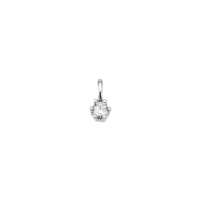 Anhänger 585/- Weißgold Brillant 0,05 ct.