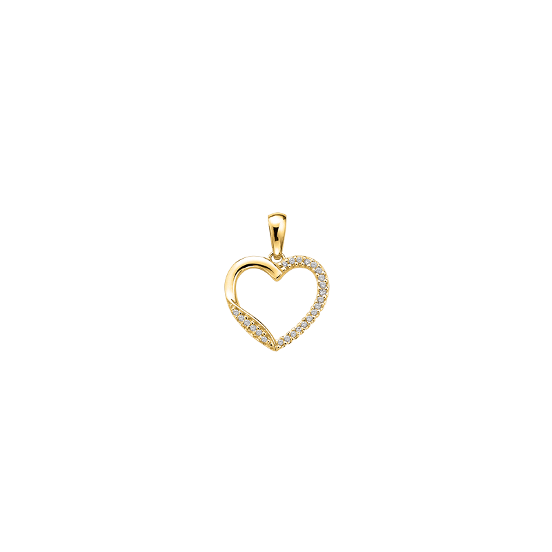Anhänger 585/- Gelbgold Zirkonia